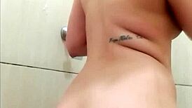 ever wonder how a hot young babe looks waxed smooth in the steamy shower