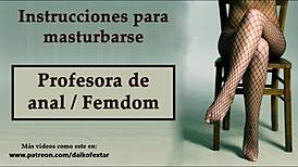 spanish anal joi femdom teacher hypnotizes you hands-free to cum