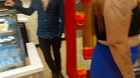 married sluts flash pussies at drive-thru then let security join the hairy wife outdoor licking orgy