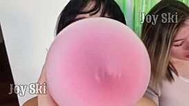 happy birthday cousin let's rub our curvy asses with balloons together brazilian lesbian fetish