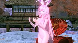 megurine luka bares massive tits big ass goddess body in full nude mod exposure