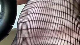 housewife, your fishnet fetish workout makes me hard