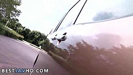 yuuka kaede's shaved teen pussy gets hardcore outdoor jav pounding uncensored wet and wild