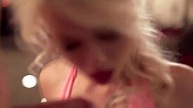Blonde brunette duo delivers elegant cumshot blowjob artistry