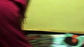 mystery ebony babe bent over doggy fully cum drenched