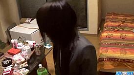 ayaa and best friend in stockings, ready for naughty japanese threesome facial?