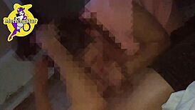 Wife's secret blowbang shocks watching cuckold husband
