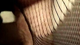 Masked ginger chubby wife shows fat big tits amateur style