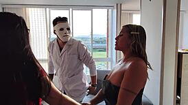 antonella fucks the halloween mask guy michael in her dorm