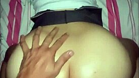 thai office girl bent over desk for first date creampie fuck!