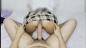 perverted schoolgirl lets older man take her home for raw fucking