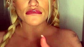 Curvy College Coed Playfully Devours Banana with Horny Tease.