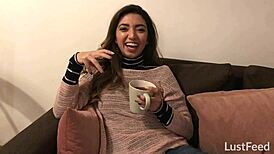 frida sante's homemade sextape captures adorable mexican girlfriend riding passionately in missionary and cowgirl