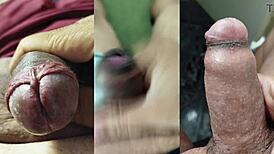 my tiny foreskin dick spurts best while watching ex-teen's juicy pussy squirt orgasms