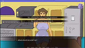 swiper's adult parody game teases big tits cartoon action