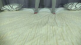petite luna lynx 35kg takes hard anal double cock deepthroat cum in mouth