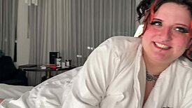 Hey stepsis, watch curvy Latina soak bed learning blowjob rules?