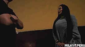 Latina milf bends over for doggystyle pounding in police station