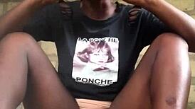 watch this crazy goth bitch strip naked twerking her ripped clothes off