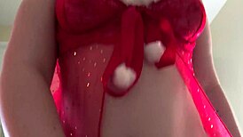 redhead's early anal gift deep in her ass pt2