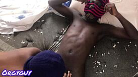 damn this ebony babe sucks perfect big black cock!