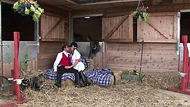 brunette milf big boobs amazing reverse cowgirl on monster cock?