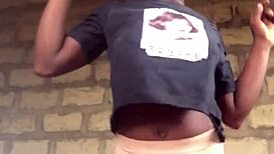 watch this crazy goth bitch strip naked twerking her ripped clothes off