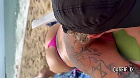 Tanned Bunny Grinds Huge Black Cock Till Creamy Cumshot in Full Cassiflix Scene