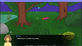 swiper's adult parody game teases big tits cartoon action