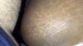 Ebony girl bends over in doggystyle with bubble ass and big black cock condom