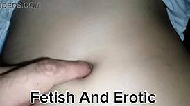 her fingers dive deep into that soft belly navel massage