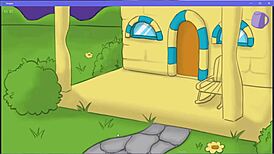 swiper's adult parody game teases big tits cartoon action