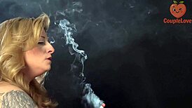 i worship this milf's big tits with smoking blowjob cumshot