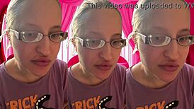 ASMR Girl Bursts Bubblegum Bubbles in Headphones