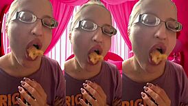 ASMR Girl Bursts Bubblegum Bubbles in Headphones