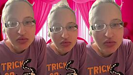 ASMR Girl Bursts Bubblegum Bubbles in Headphones