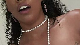Sultry Brunette Afro Girl Craves Cock