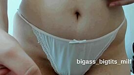 craving that belly button tease with spit and fingering fetish play