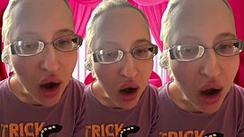 ASMR Girl Bursts Bubblegum Bubbles in Headphones