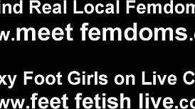 wanna sniff my stinky sandal feet before the femdom footjob?