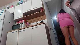 risky sexo with my husband's friend bareback in tight pussy
