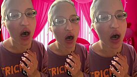 ASMR Girl Bursts Bubblegum Bubbles in Headphones