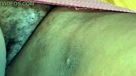 check out this sexy old crente's hairy cameltoe up close
