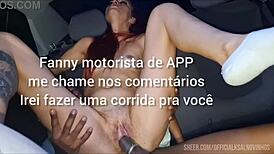 i catch this redhead driver watching me stroke my cock in her car blindfolded
