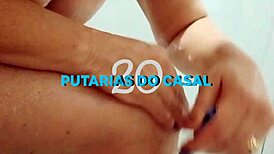 milf shaves pussy smooth for fans close-up view