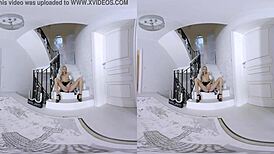 Hot maid in vr takes it further with extra service.