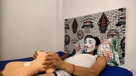 my huge cock explodes hard inside the kinky sex doll