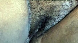check out this sexy old crente's hairy cameltoe up close