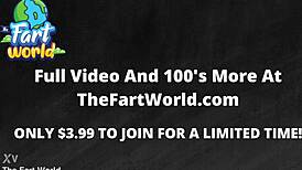 Emily's fart bursts surprise balloon pops in wild fetish play