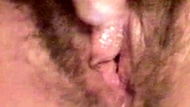watch my huge hairy pussy up close begging for thick cock stretch